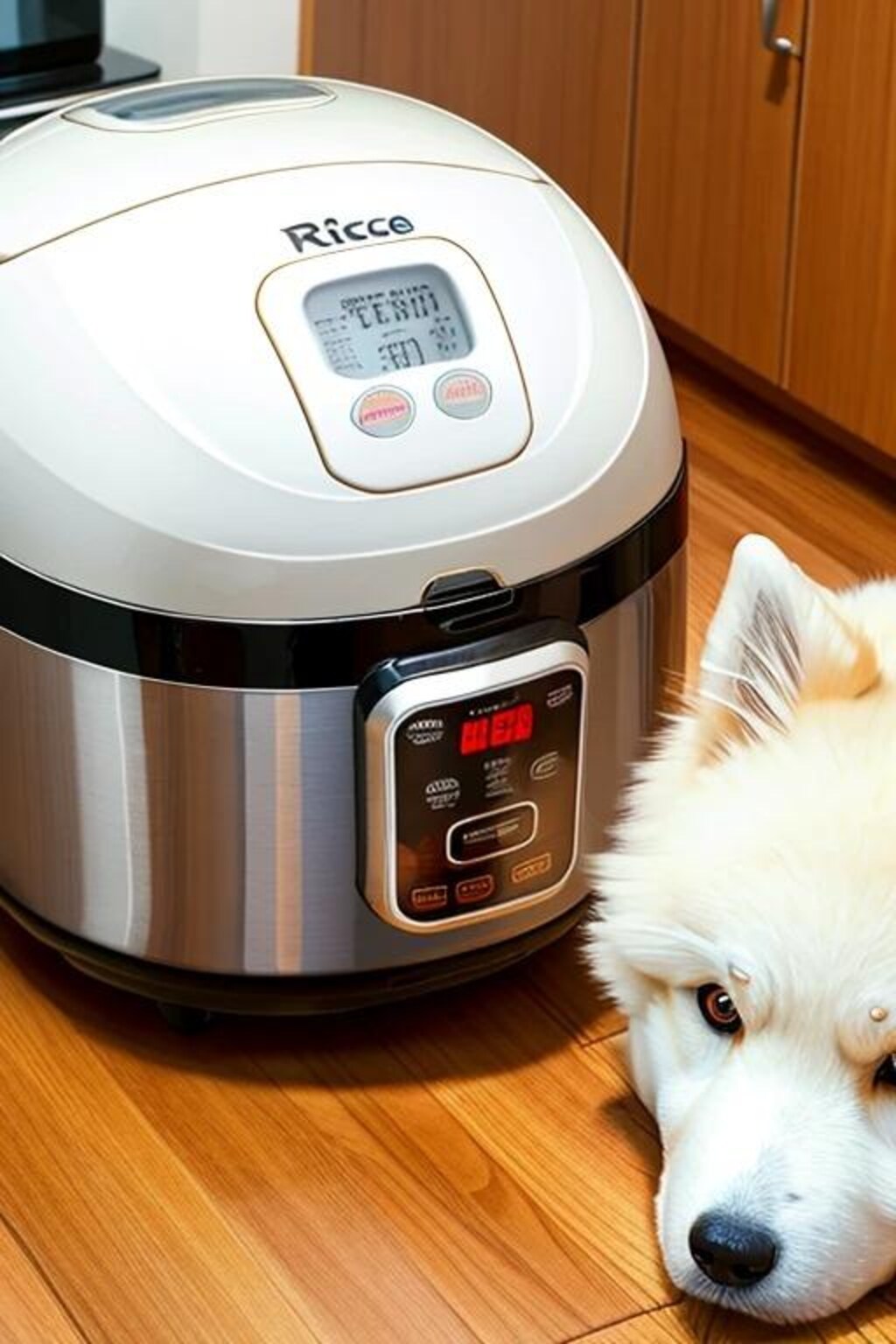 炊飯器×サモエド