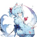 りんご飴を持った美少女(完成版) 3枚目
