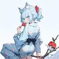 りんご飴を持った美少女(完成版) 4枚目