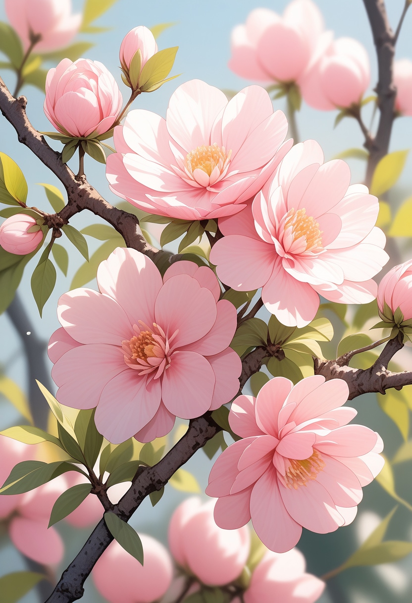 桃の花 | の人気AIイラスト・グラビア