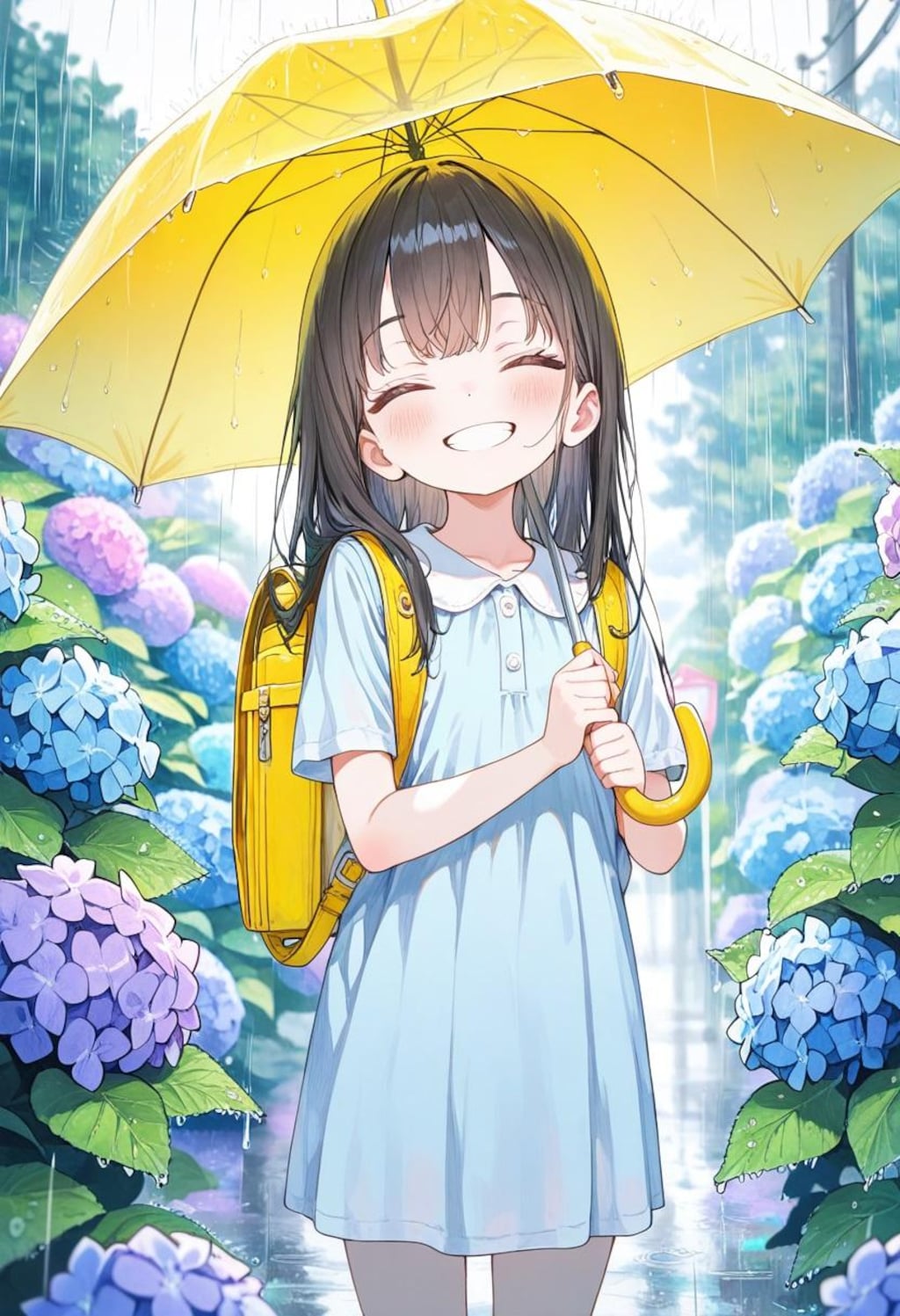 夕立の帰り道