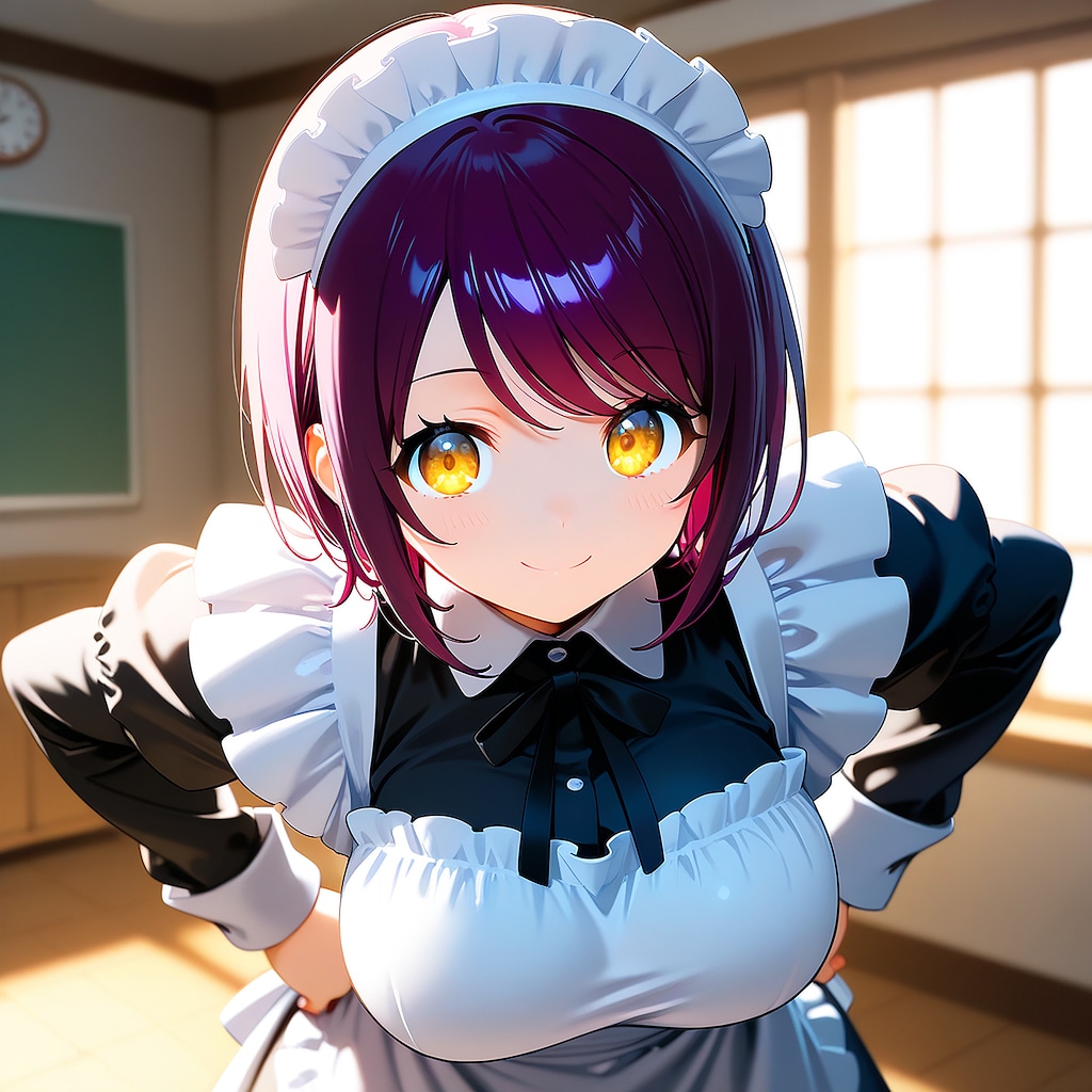 おはようございます（挨拶メイドの芽衣ちゃん）