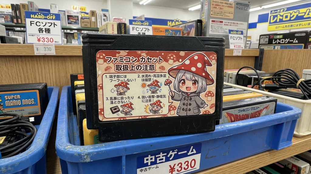 リサイクルショップのジャンクコーナーで見かけたゲームソフト
