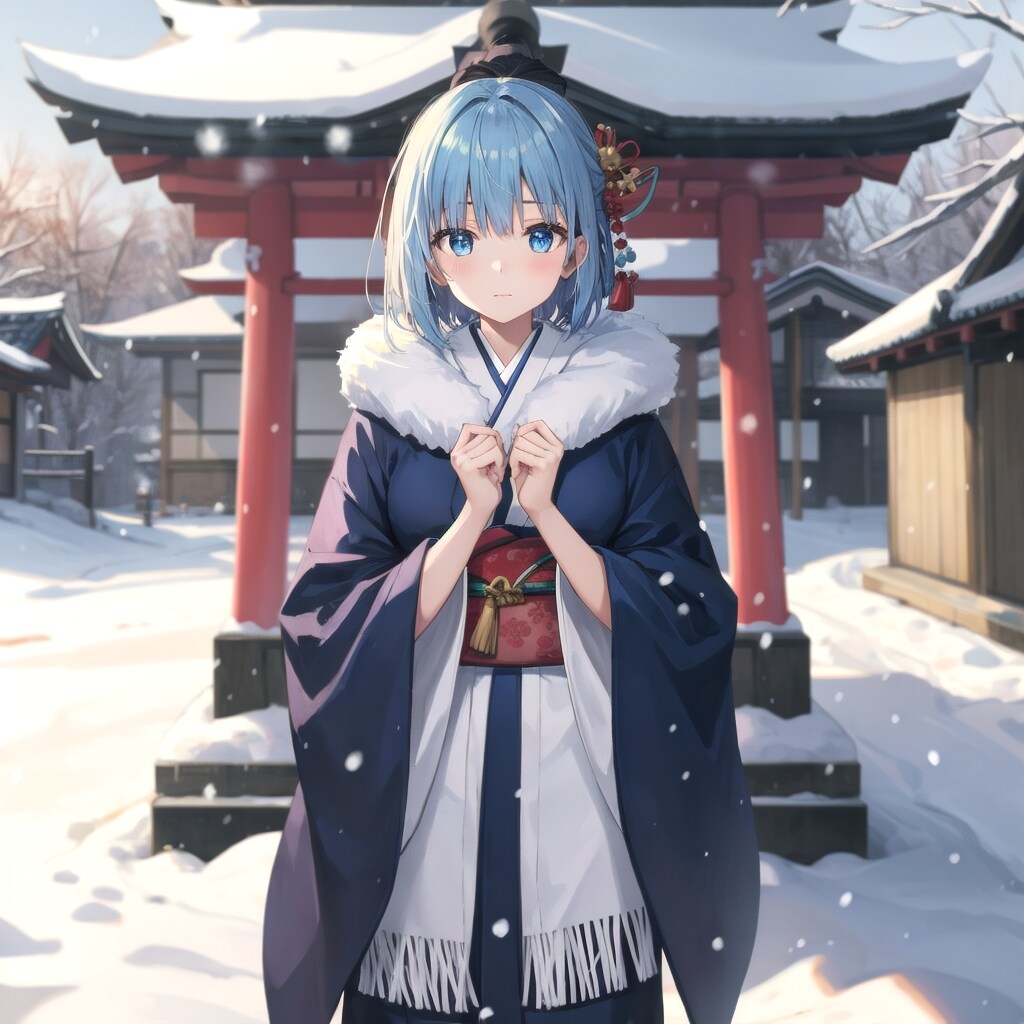 和風の冬装束