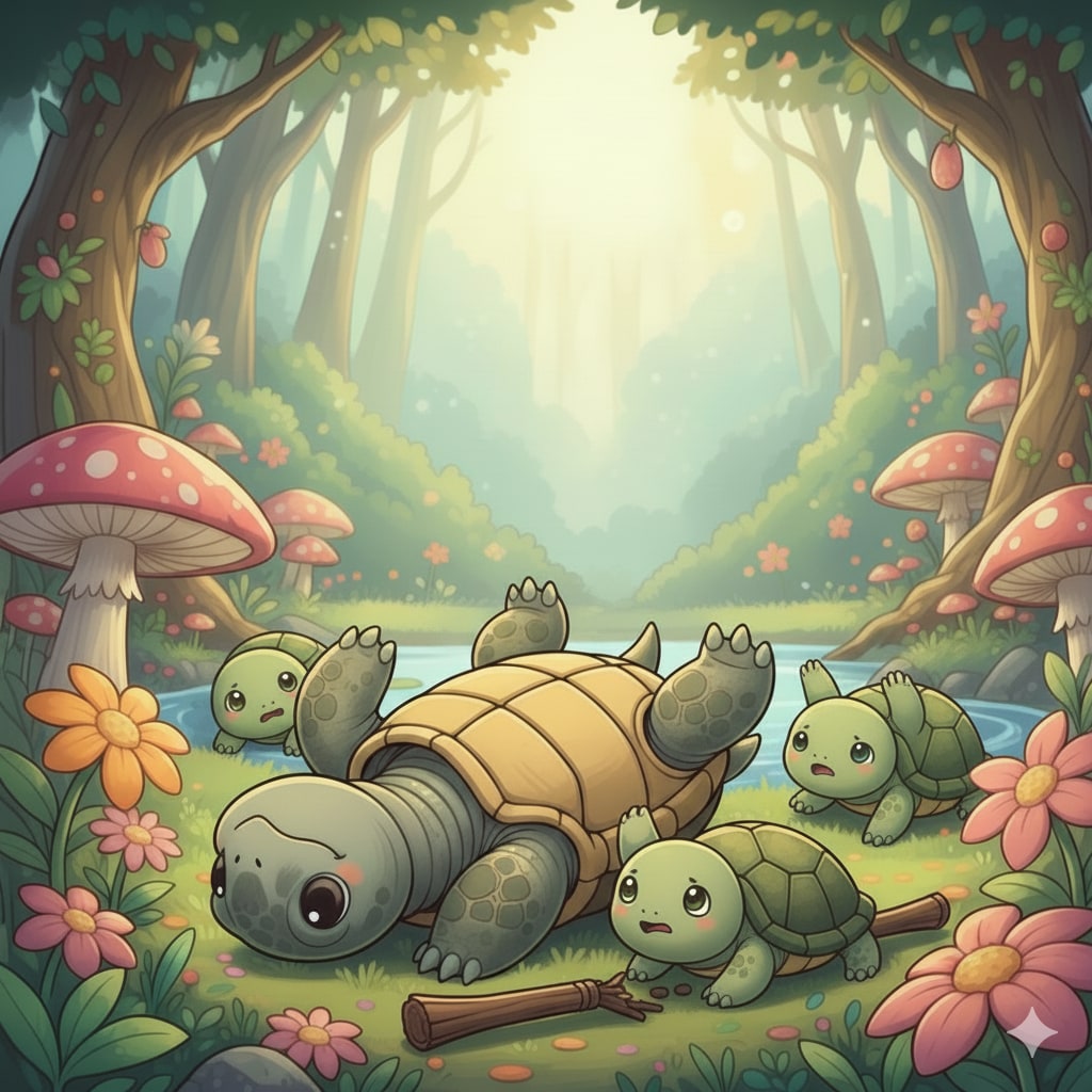 親亀の上に子亀を載せて～♪