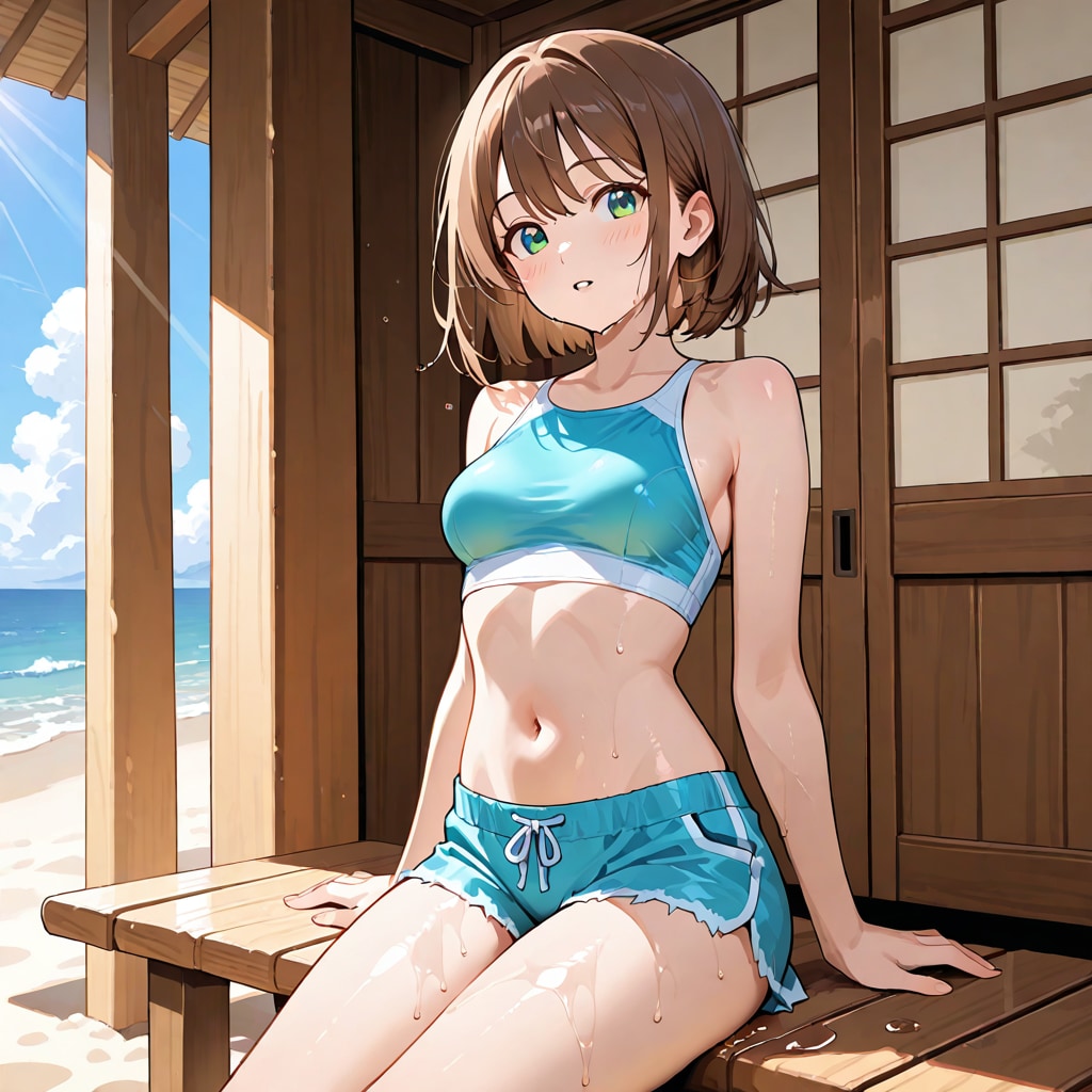 渚のひねり、飾らない夏の煌めき