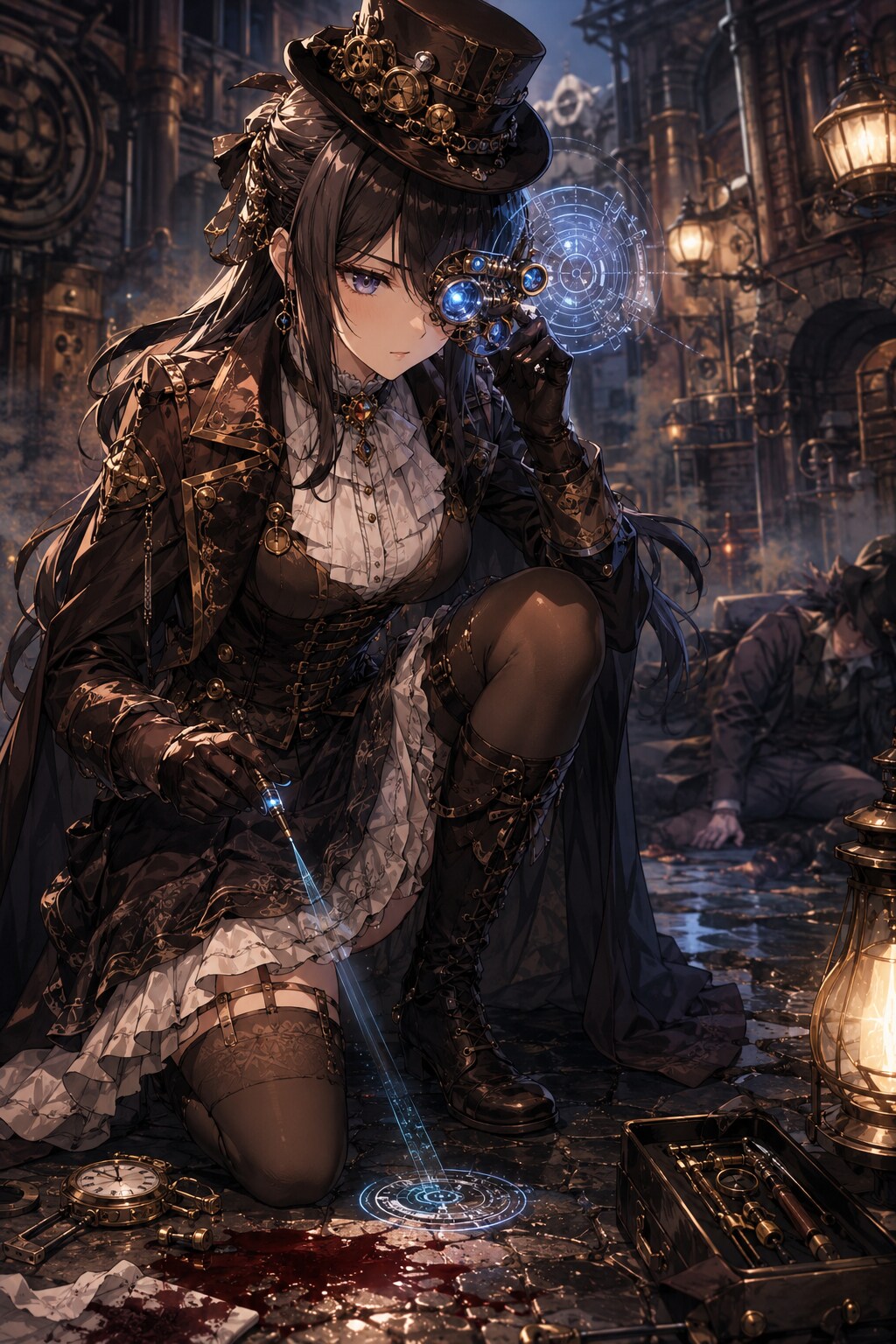 スチームパンク世界の女探偵