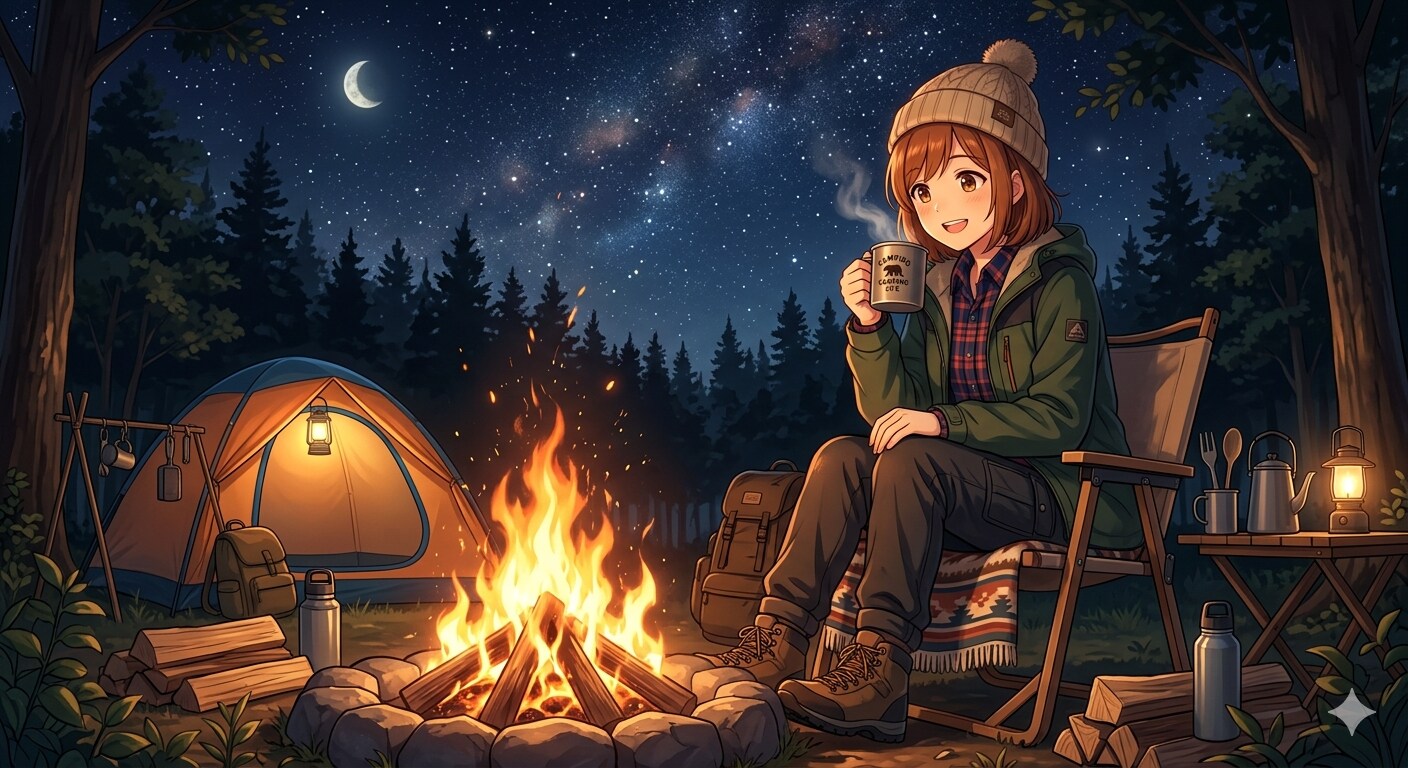 焚き火コーヒー | の人気AIイラスト・グラビア