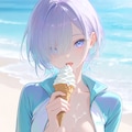 ミラと海辺でソフトクリーム 4枚目