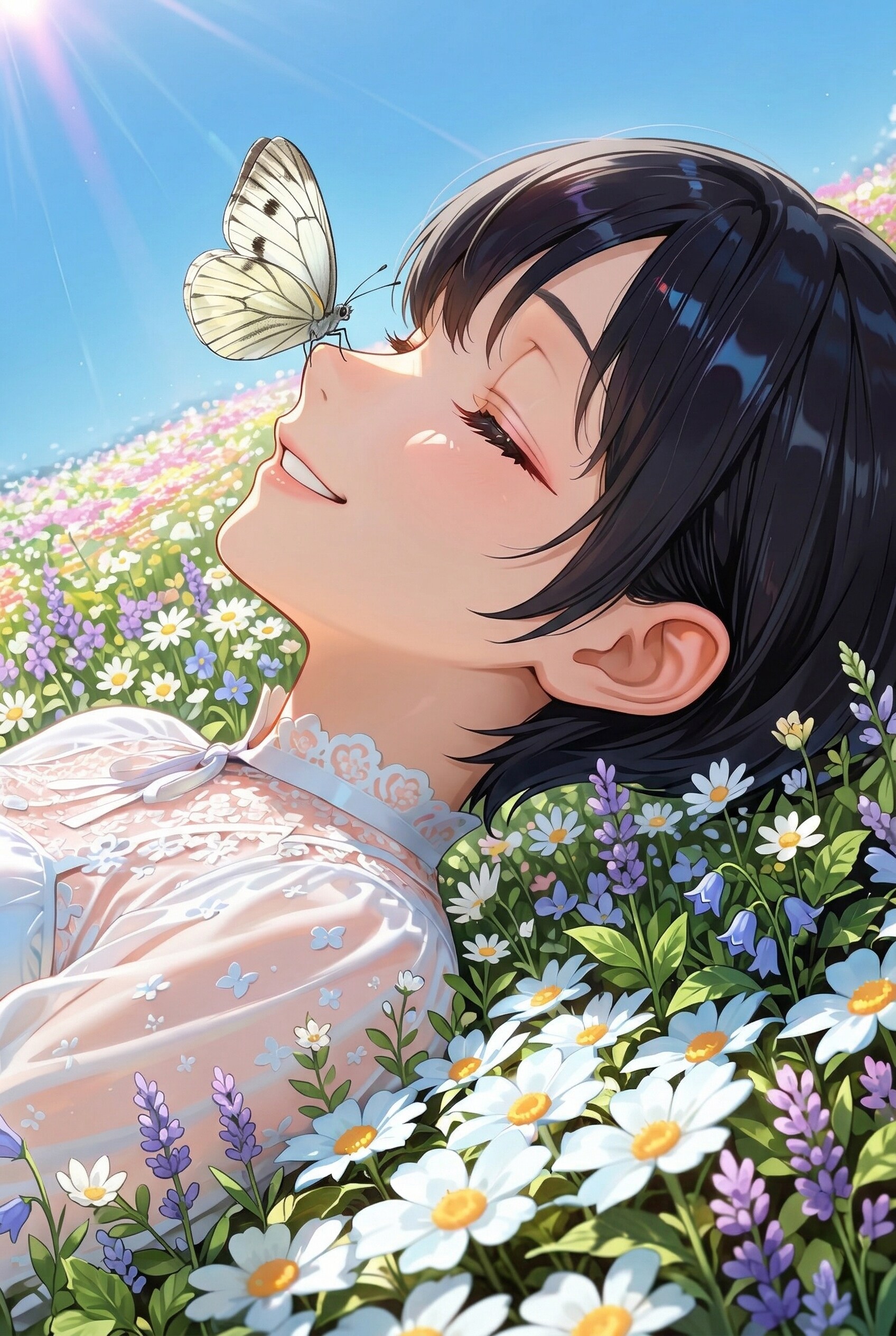 そっちのおハナにとまるんかいw
