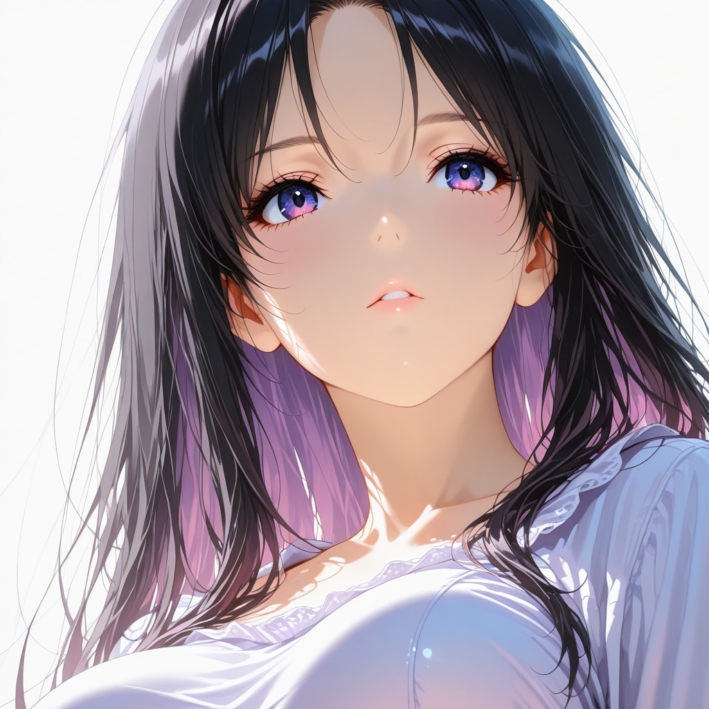 黒髪ロングストレート | の人気AIイラスト・グラビア