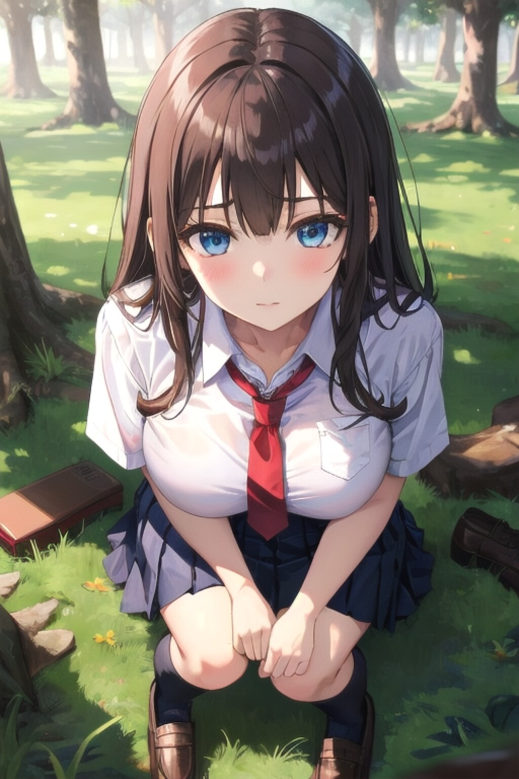 森の中の女の子