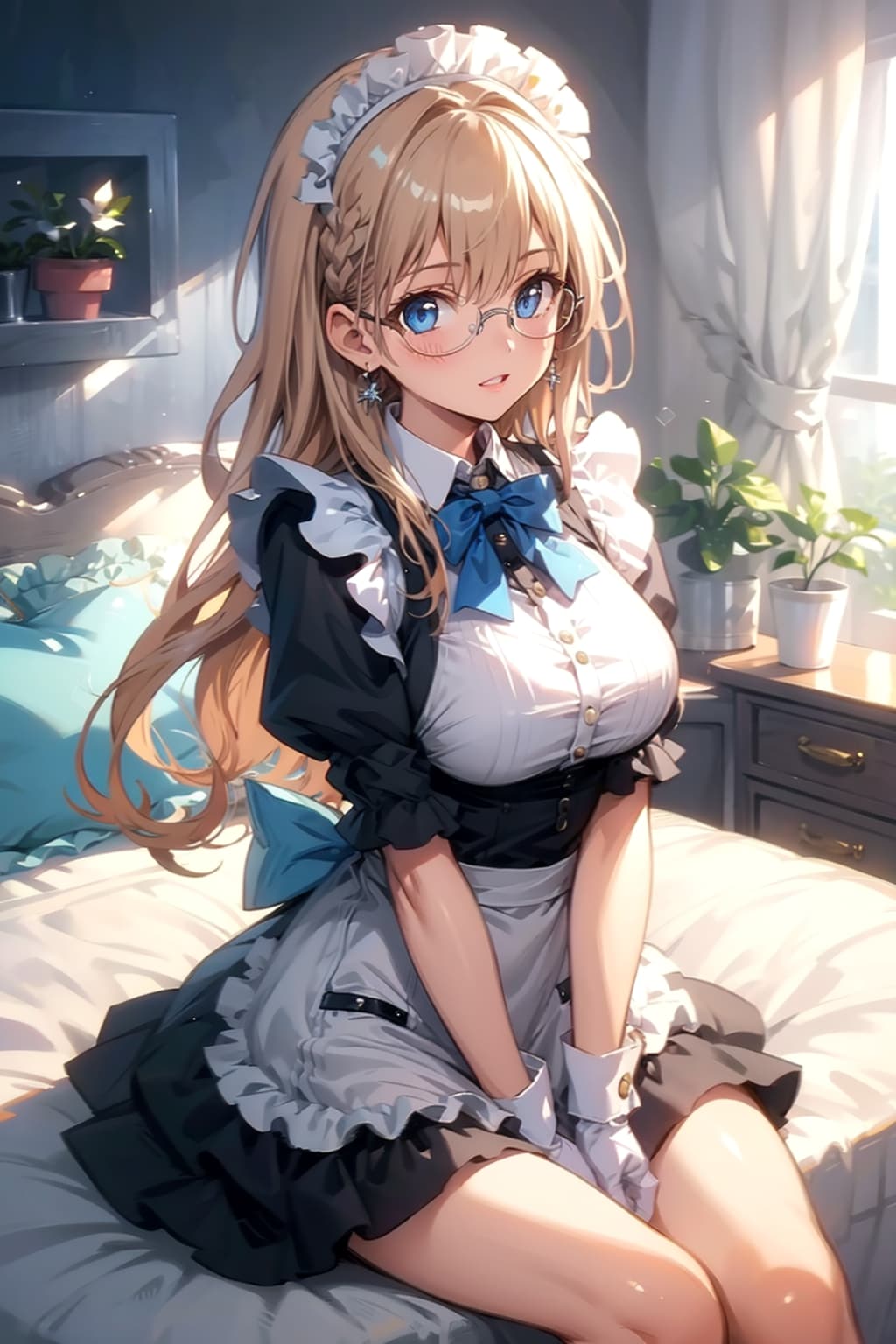 メガネ美少女メイド | の人気AIイラスト・グラビア