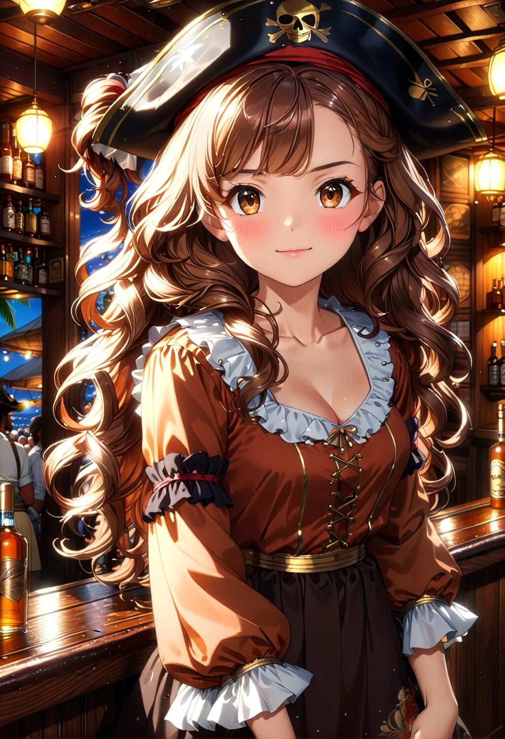 海賊入り江にある酒場の娘