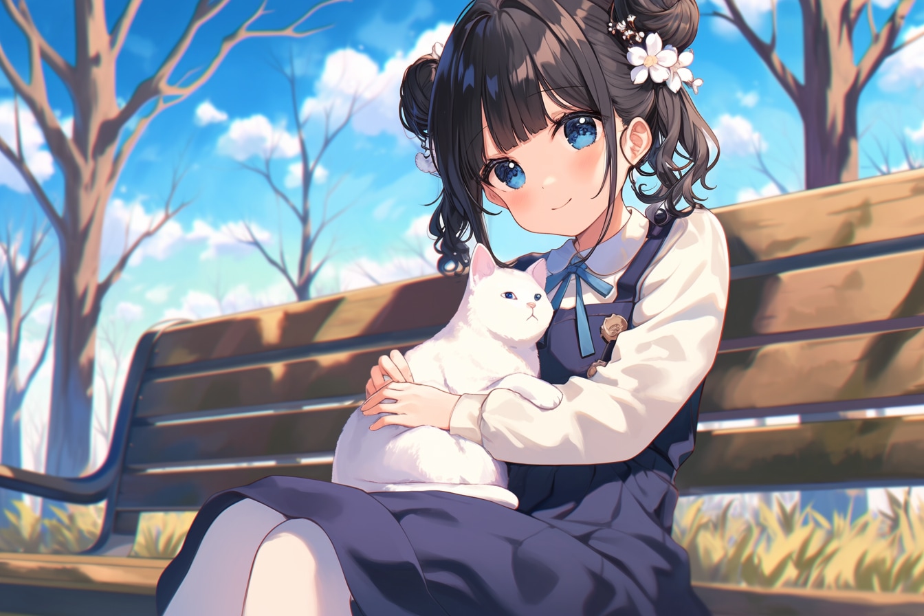 猫🐈とおだんごちゃん🍡✨107 | の人気AIイラスト・グラビア