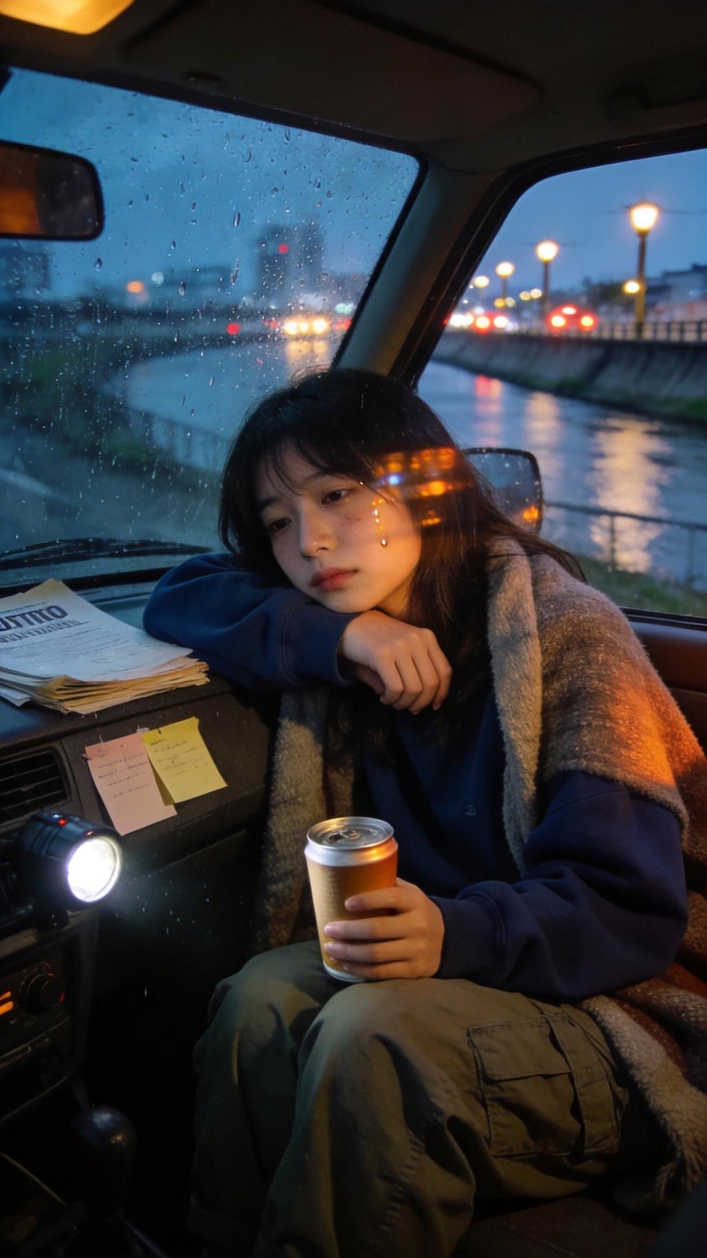 Blue Hour Parking Lot Dreams