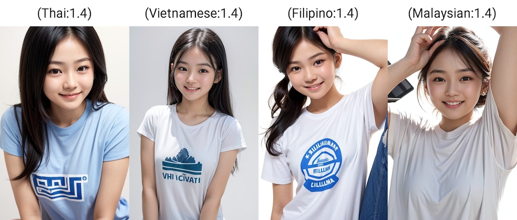 世界のGirl Prompt検証