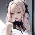 blonde&pinkポニテ 2枚目