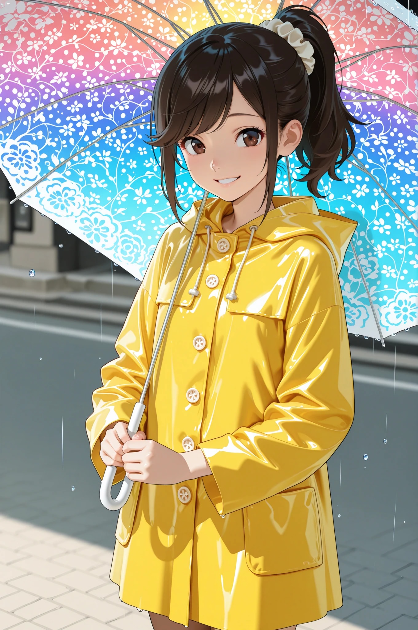 お気に入りのレインコート_雨宮雫 | の人気AIイラスト・グラビア