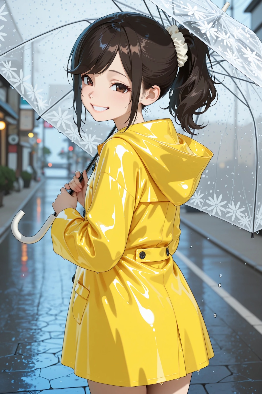 お気に入りのレインコート_雨宮雫