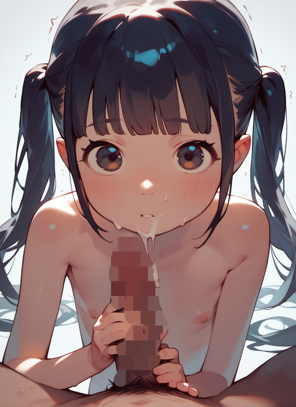 褐色ちゃんの口淫