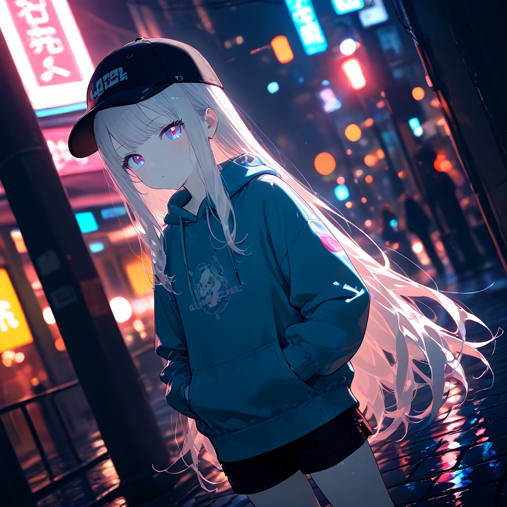 Neon Without Words / 言葉のないネオン | の人気AIイラスト・グラビア