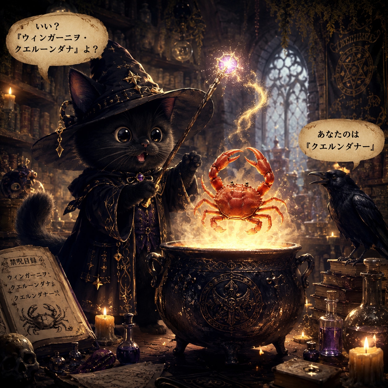 ウィンガー二ヲ・クエルーンダナ(^ΦωΦ)🐾🪄🦀🍲