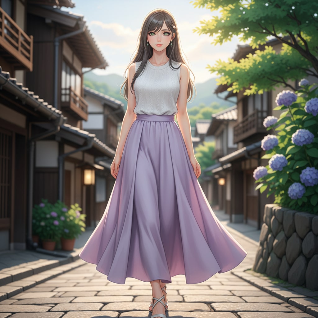 古都の夏 | の人気AIイラスト・グラビア