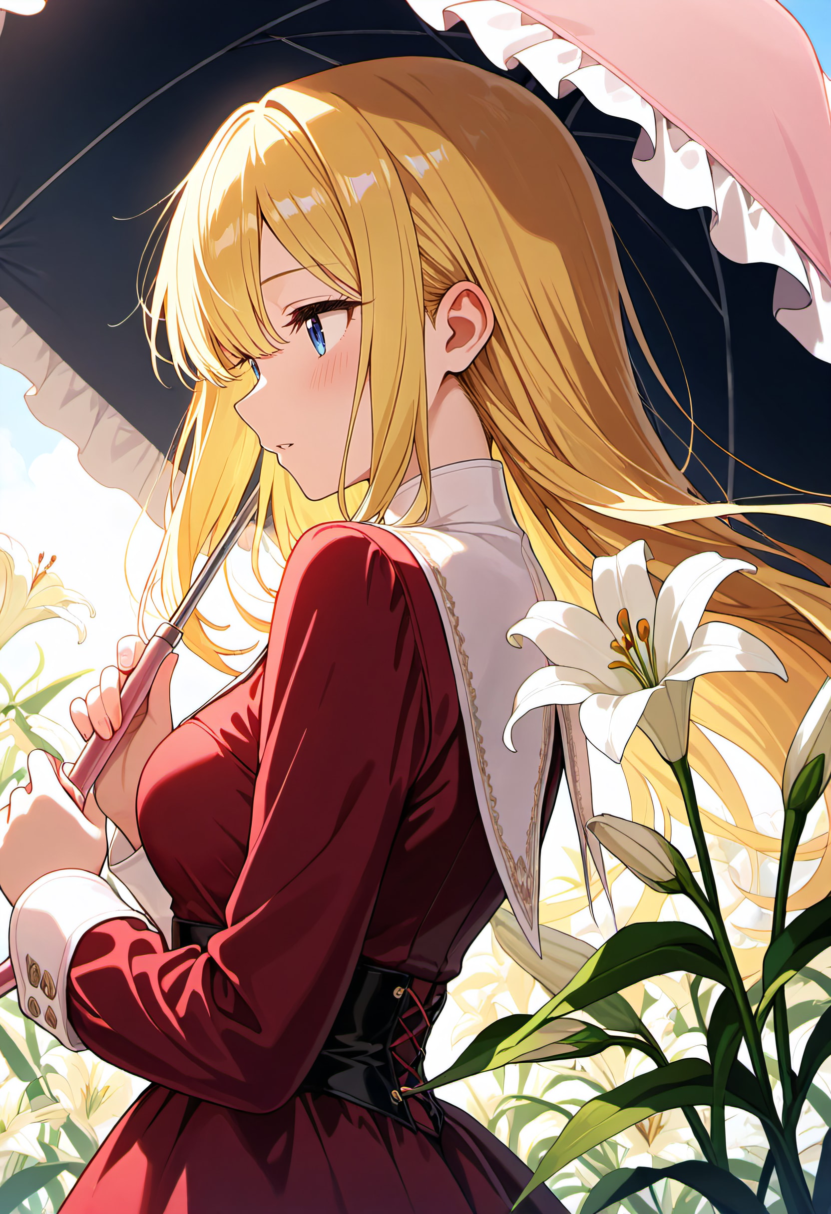 白百合の横顔