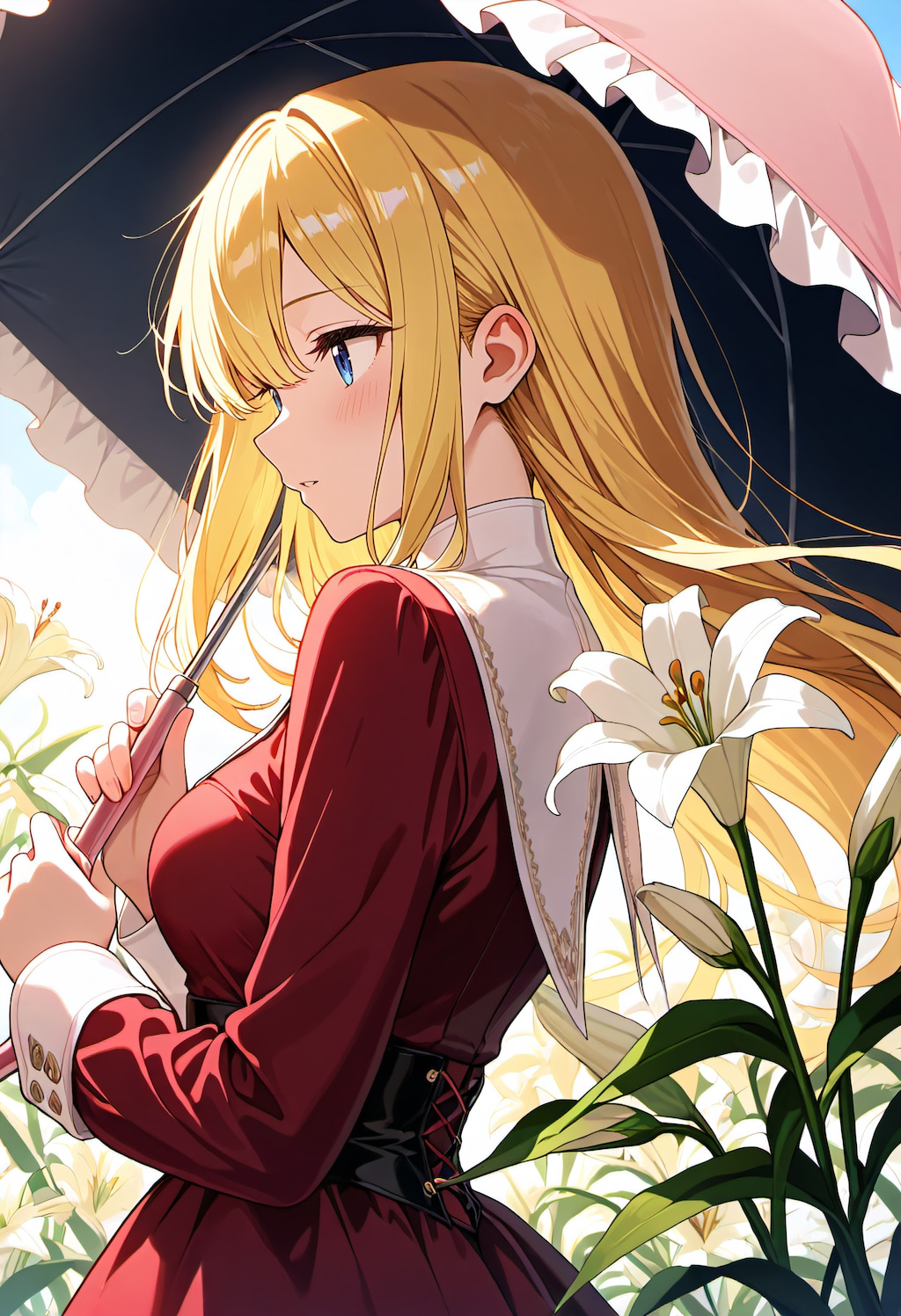 白百合の横顔