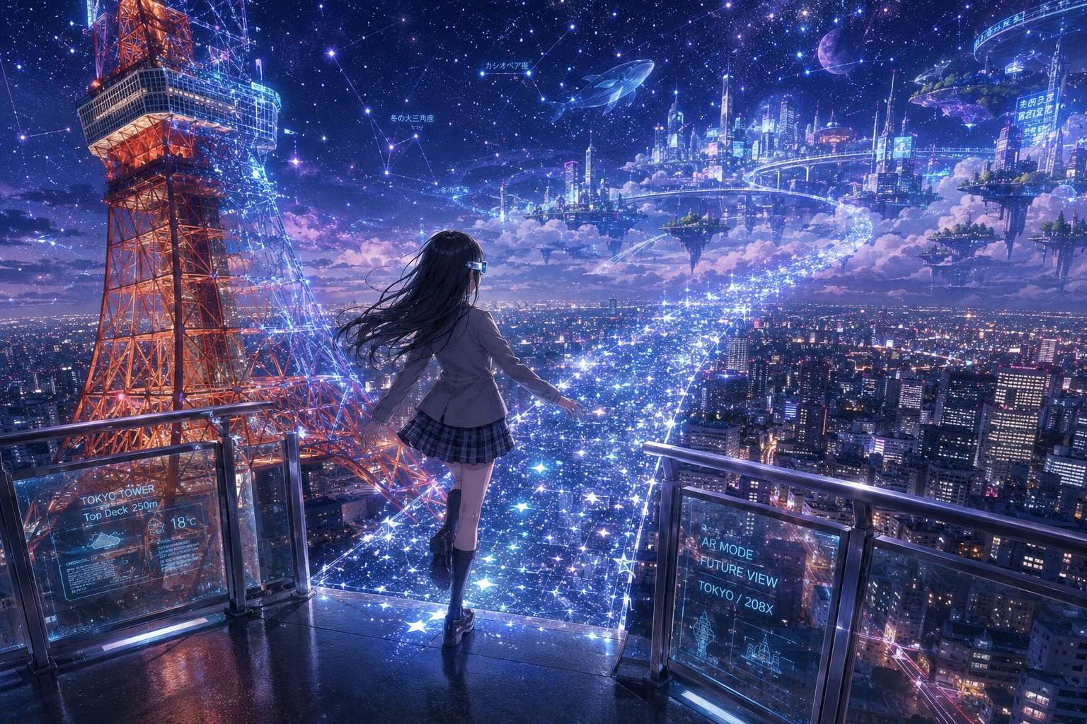 星がつくる道 | の人気AIイラスト・グラビア