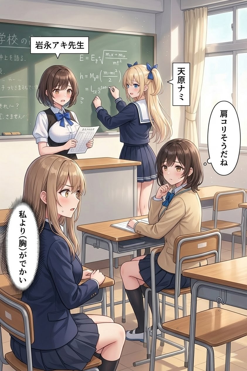 三人の視線、三つの心の声 | の人気AIイラスト・グラビア