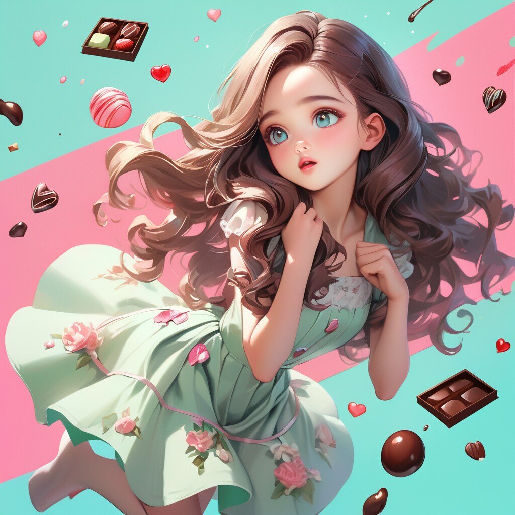 チョコミント・ガール | の人気AIイラスト・グラビア