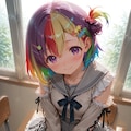UNICORNちゃんが編み上げスリット制服を着たらこうなった 3枚目