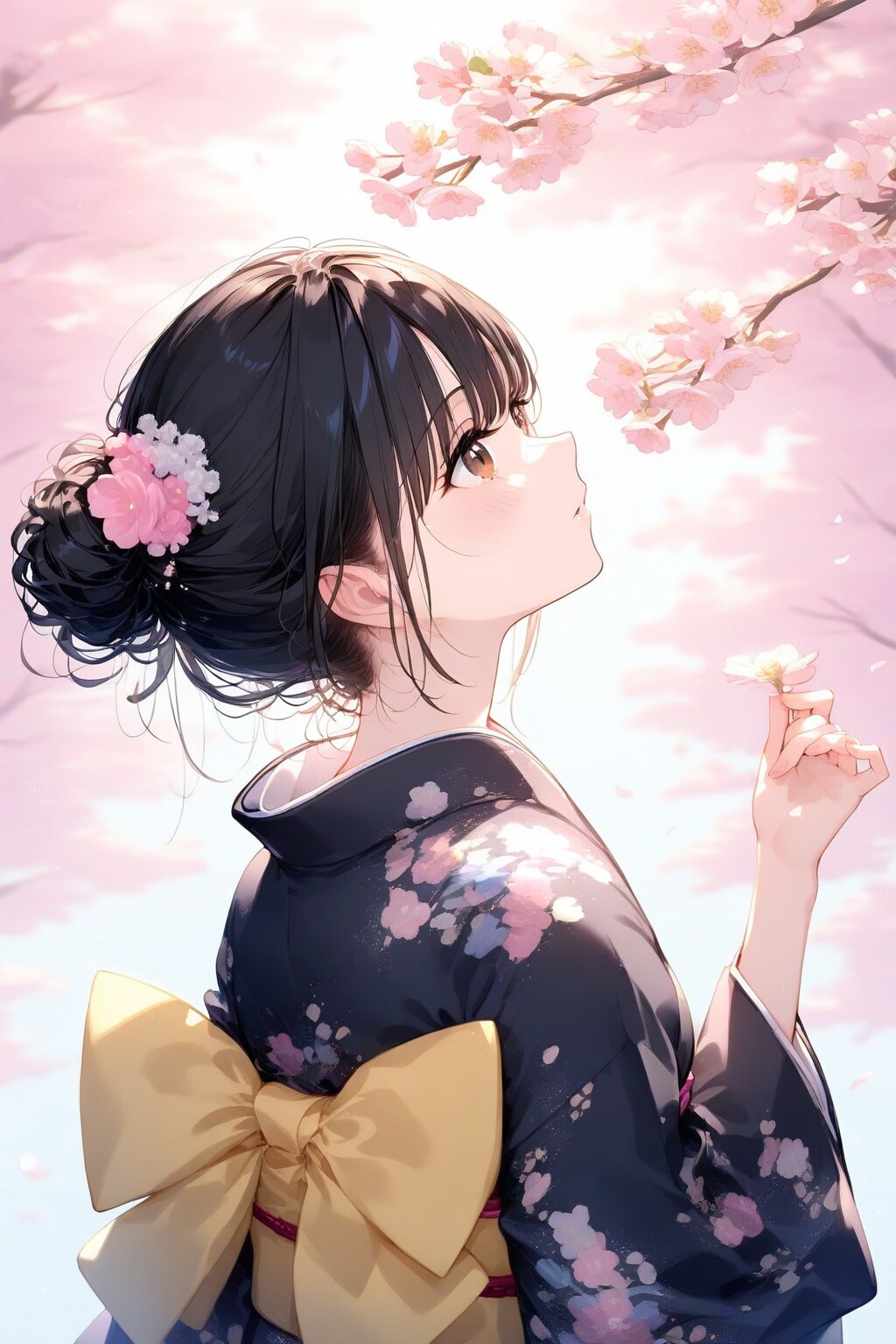 桜と着物 | の人気AIイラスト・グラビア