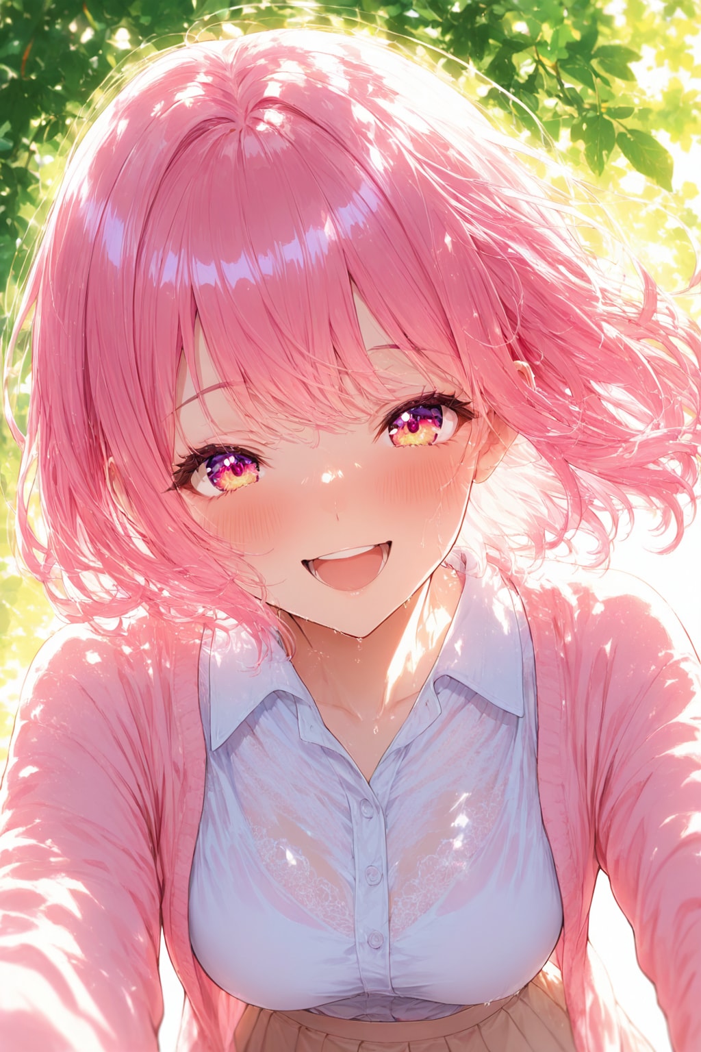 ローカルで育てる、元気な彼女 | の人気AIイラスト・グラビア