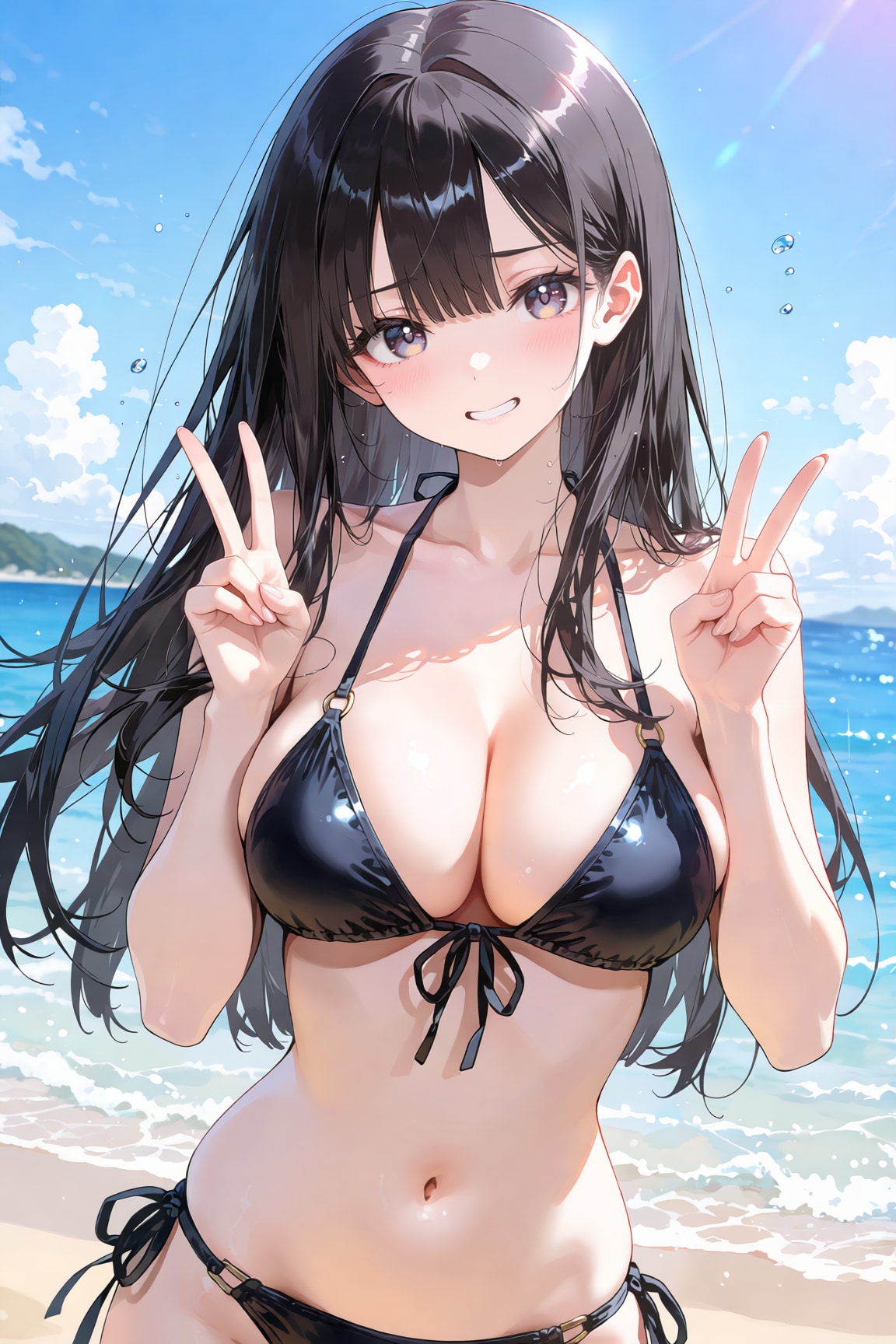 このビキニ、似合ってるかな…？
