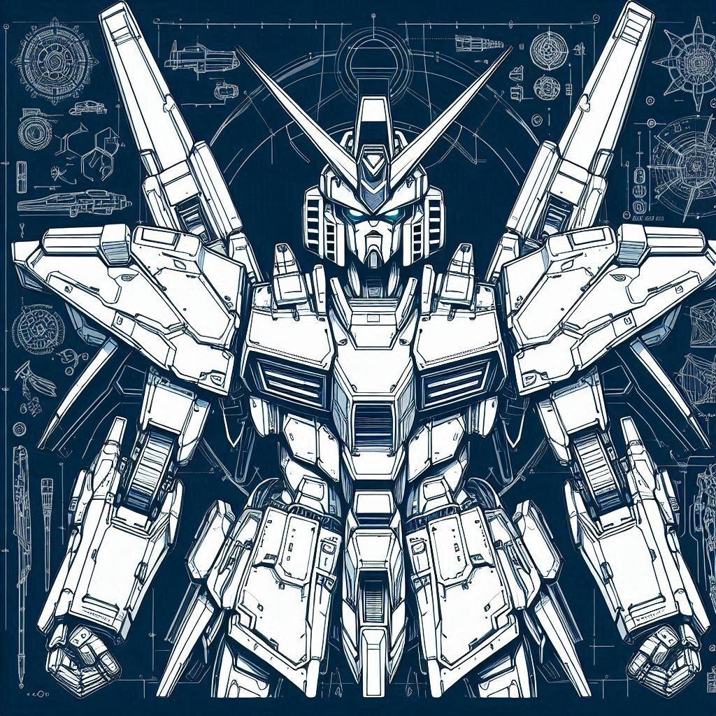 ガンダムって入れて出来たイラスト