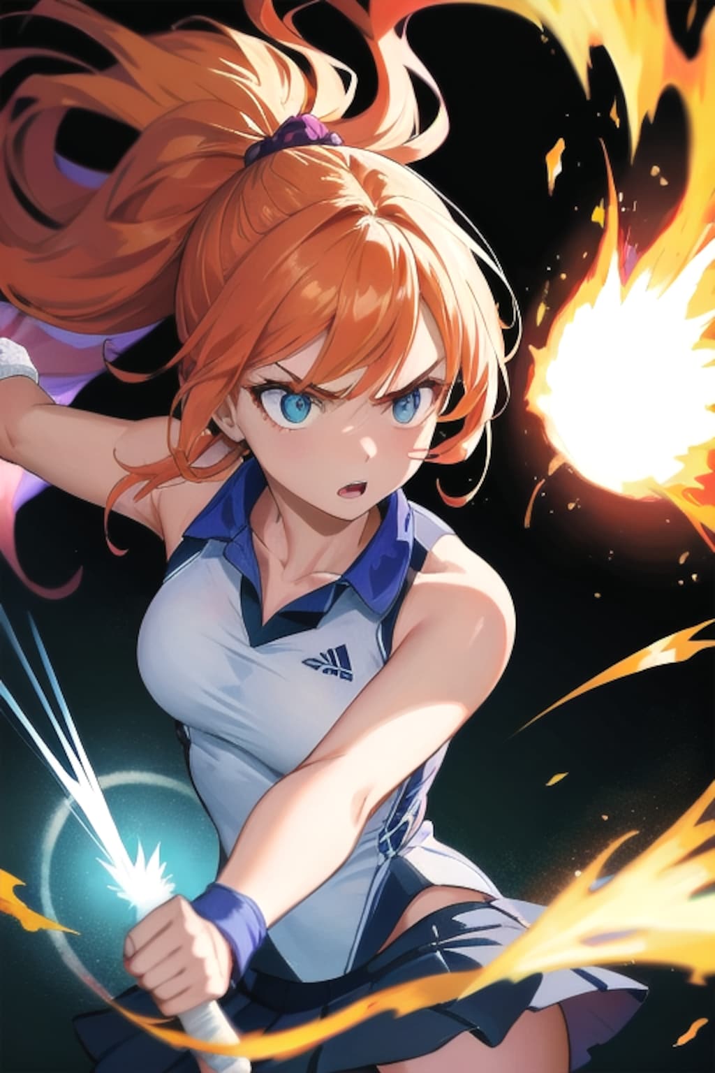 怒りの必殺ショット。