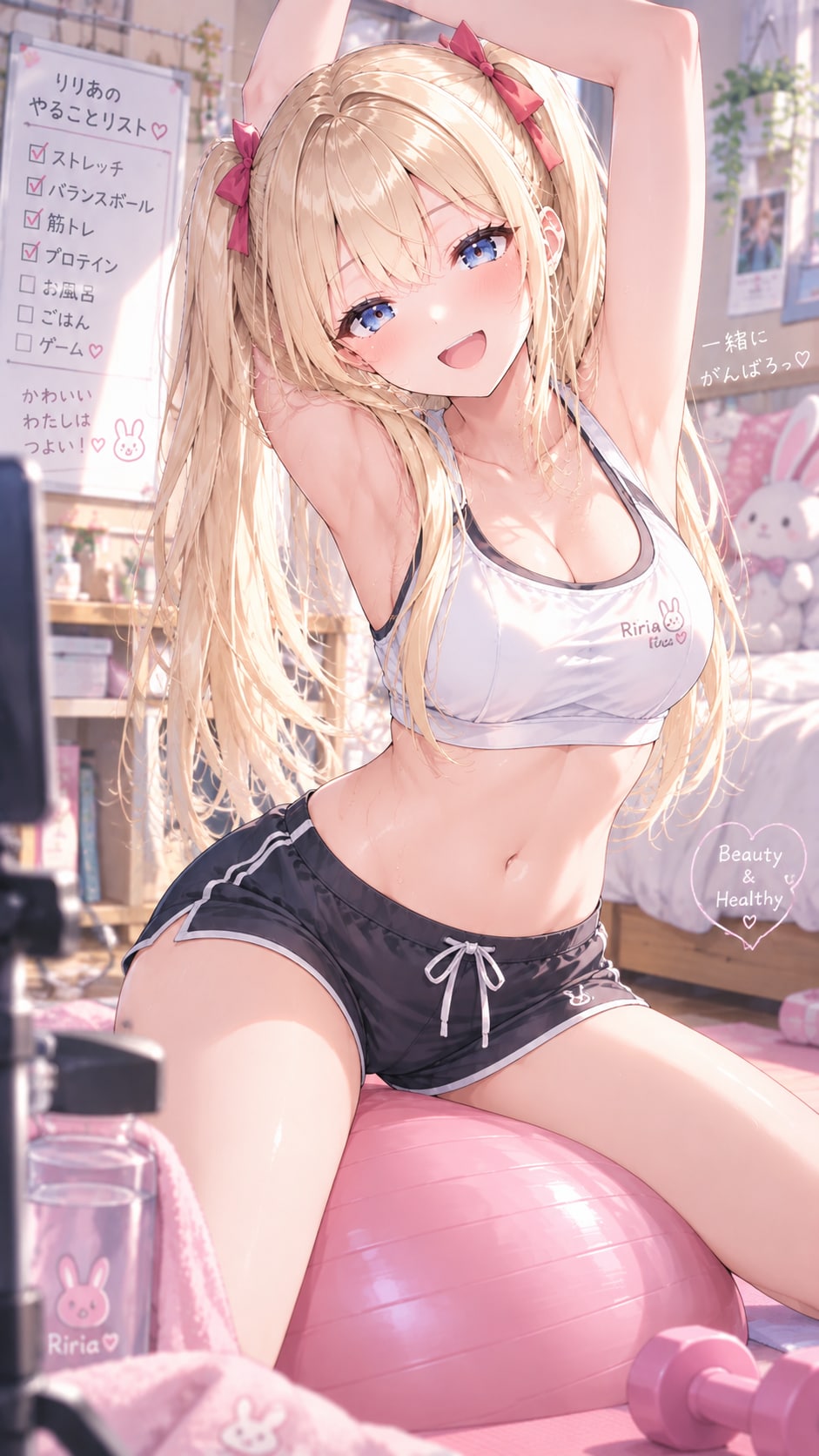 エクササイズ中だよ♪ | の人気AIイラスト・グラビア