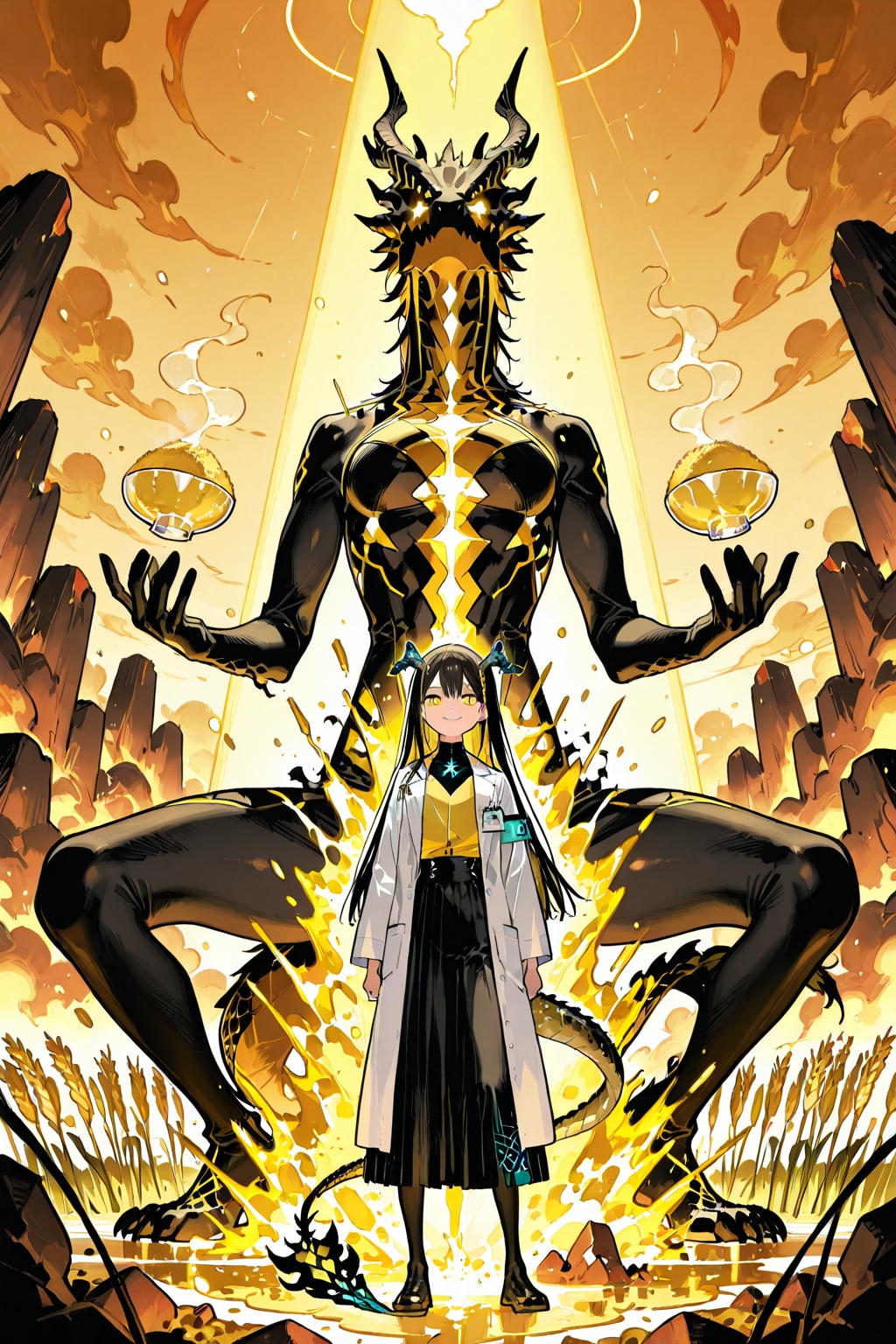 🌾 イナホ・コシヒカリ：二つの神性を結ぶ「黄金の架け橋」 | の人気AIイラスト・グラビア