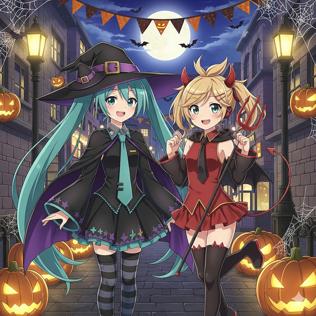 ミクさんリンさん ハロウィン