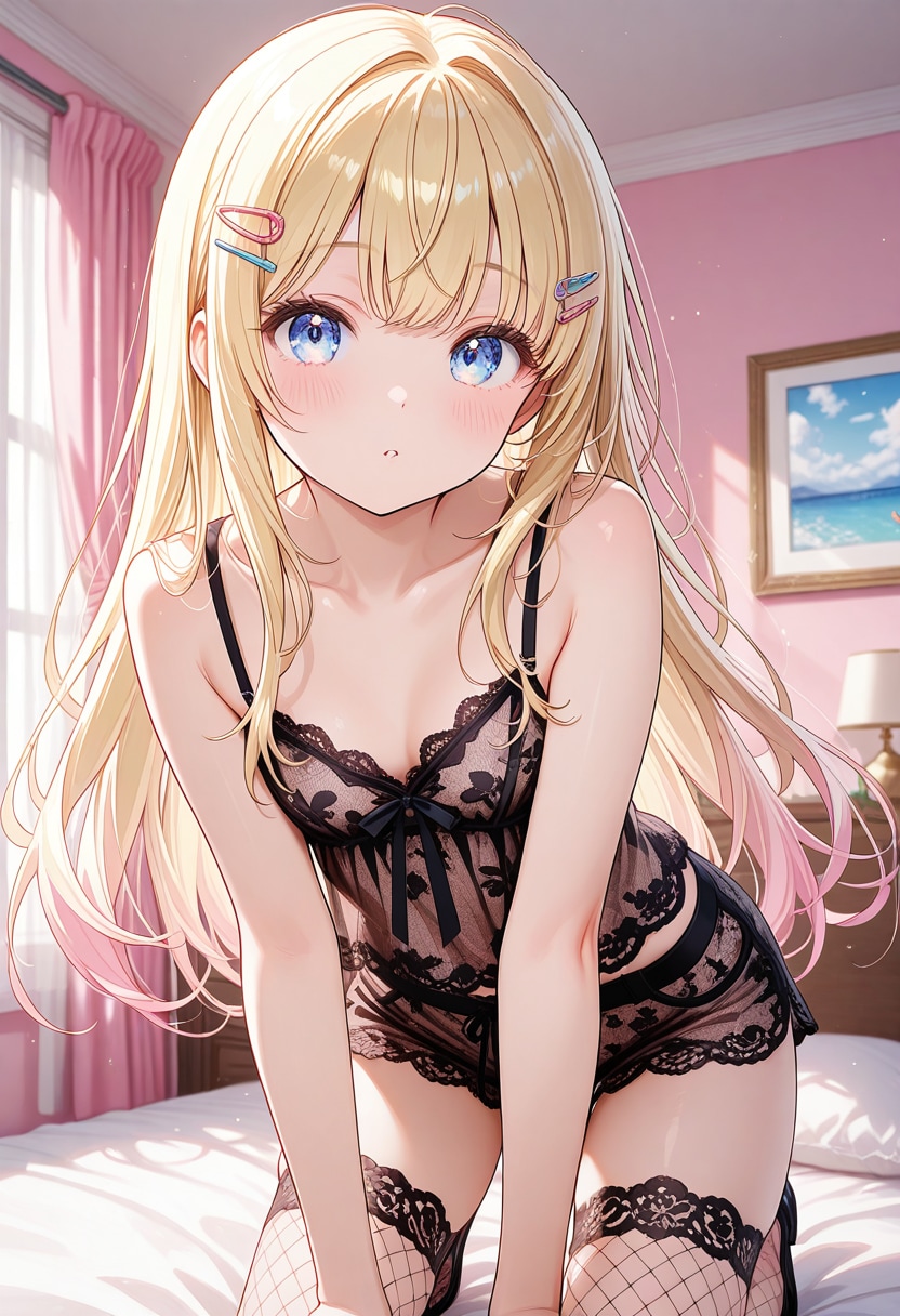 sheer lace fishnets camisole