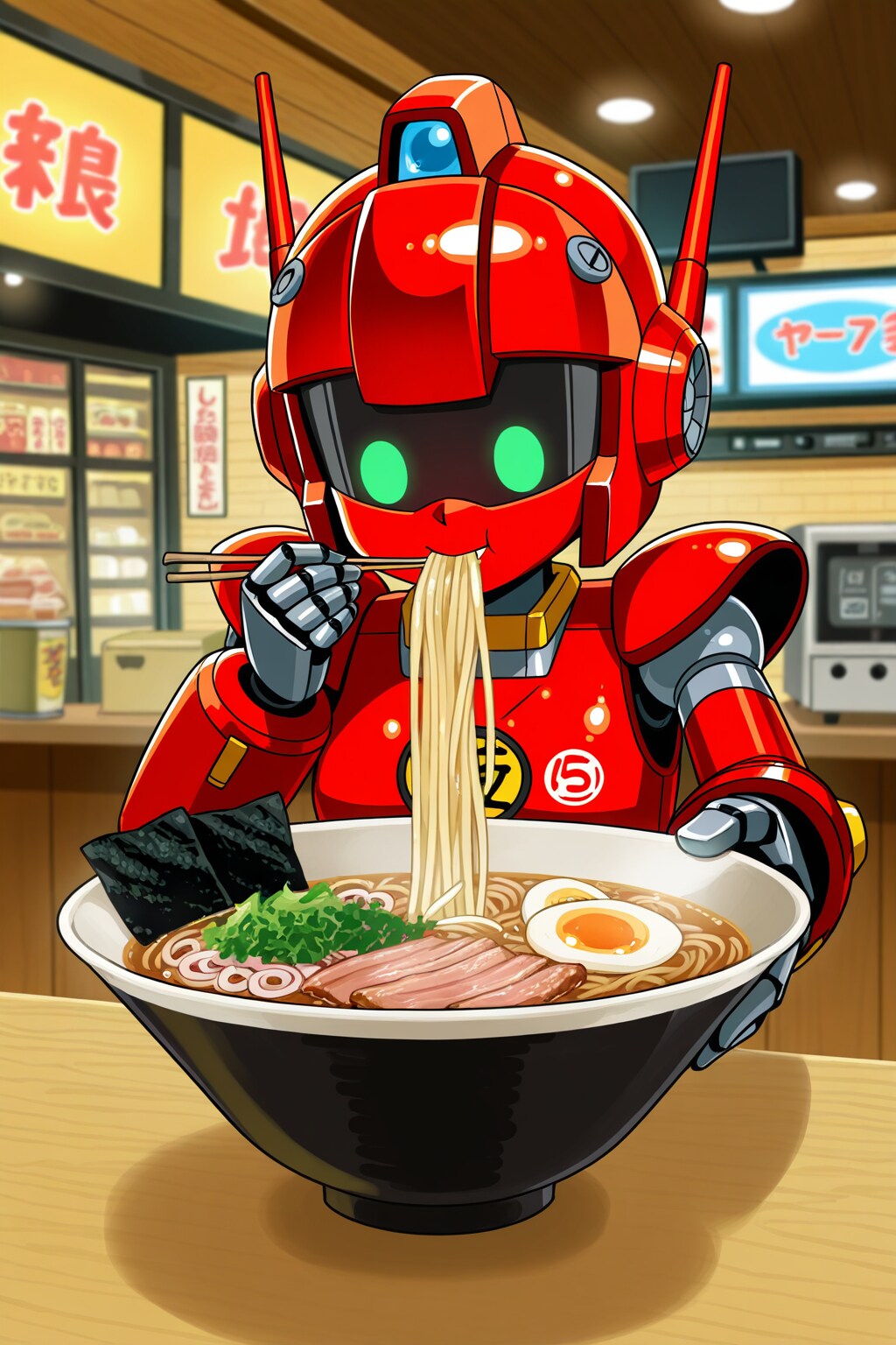 昭和52年ラーメン屋ロボットチャレンジ～をひMOKAorz～ | の人気AIイラスト・グラビア