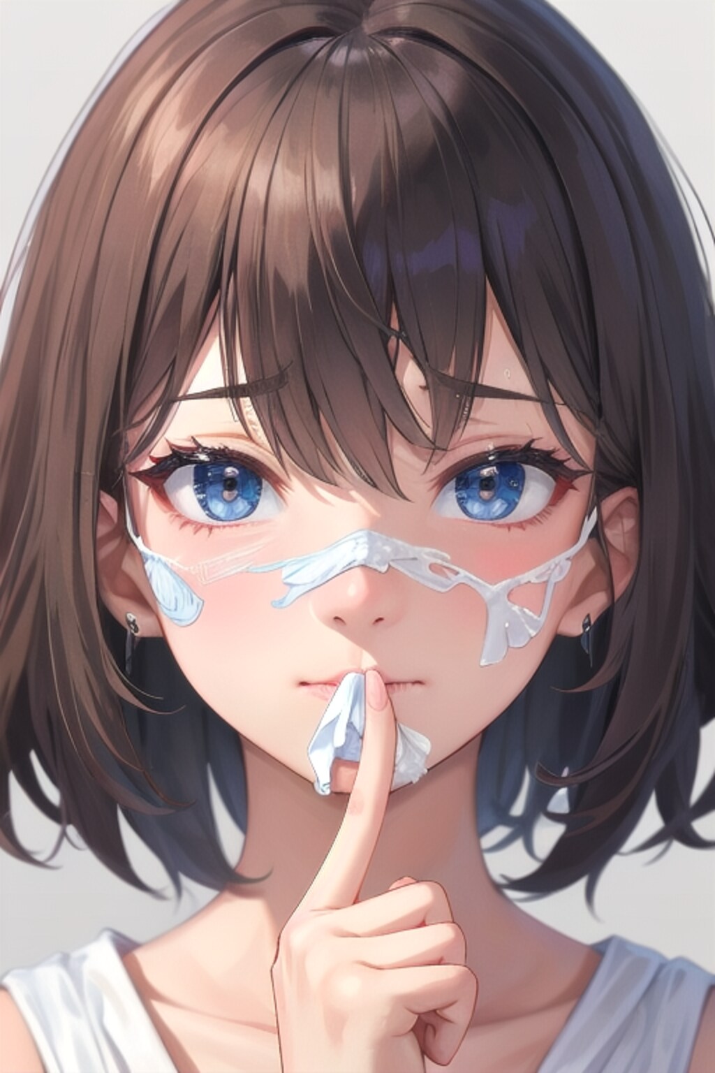 鼻水がはなたれた