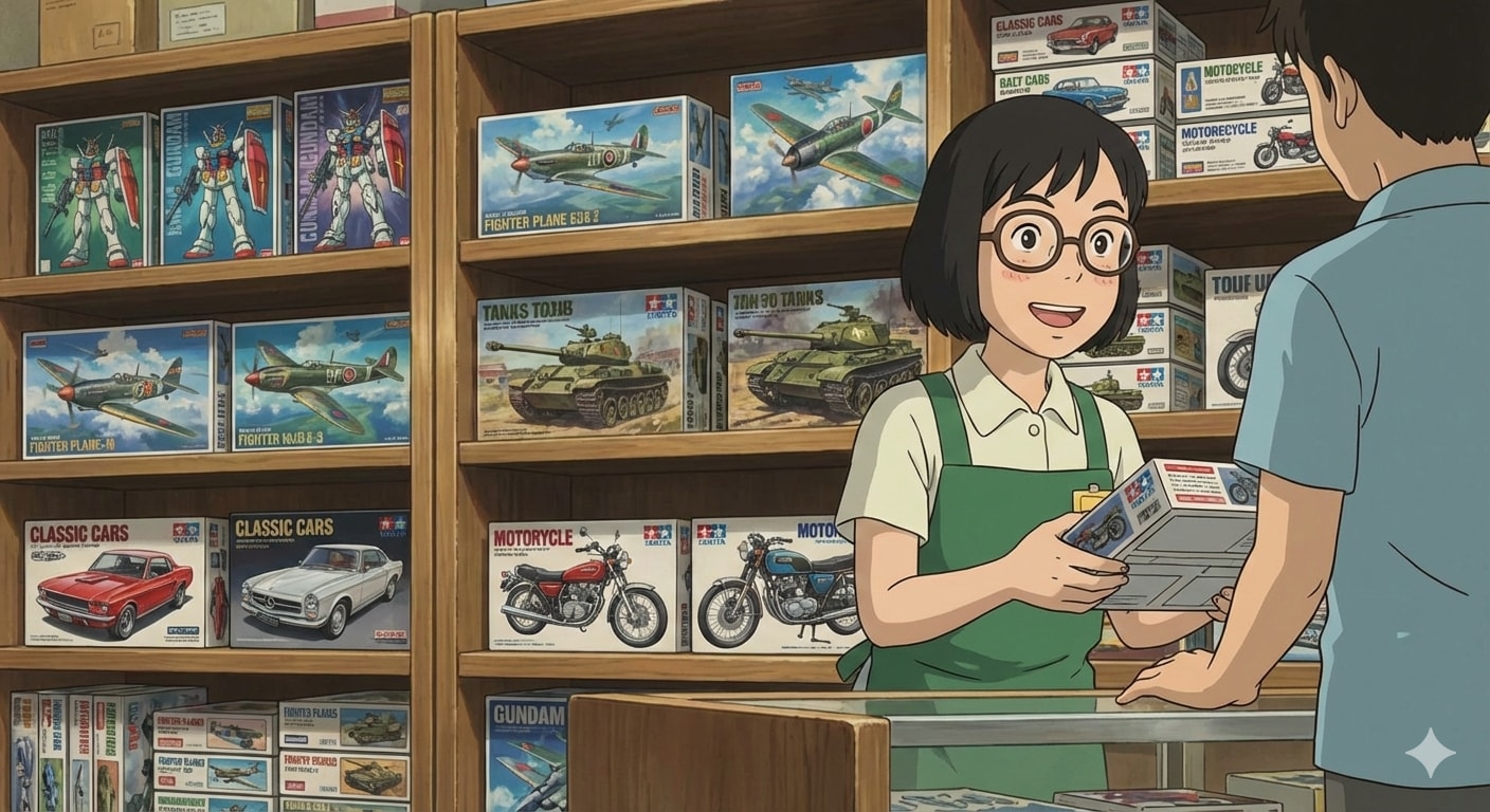 模型店の店員さん