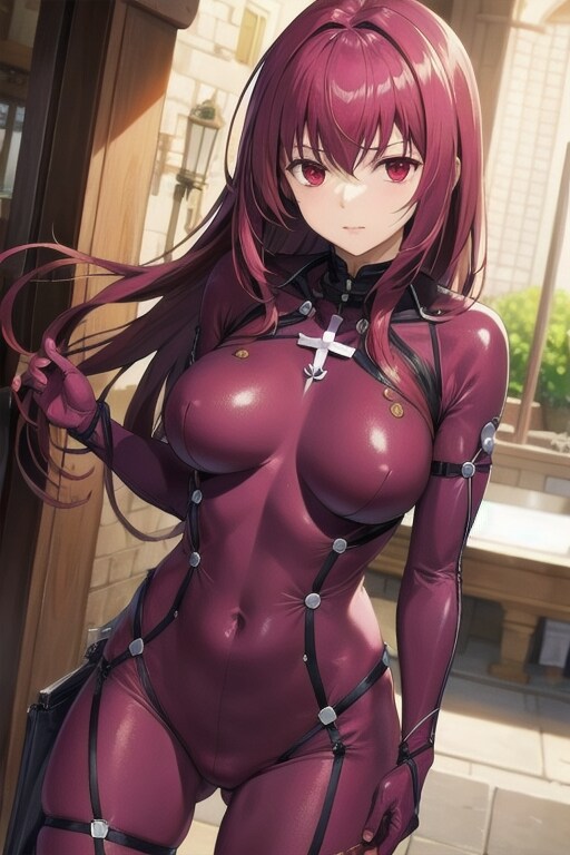 SE_V4_Bで生成したぴっちりスーツスカサハ
