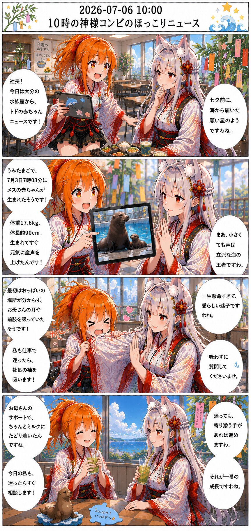 毎日漫画　10時　ほっこりニュース