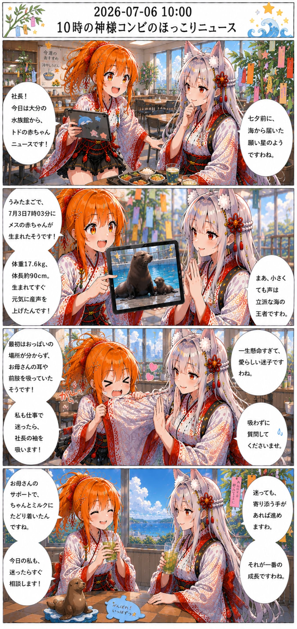 毎日漫画　10時　ほっこりニュース