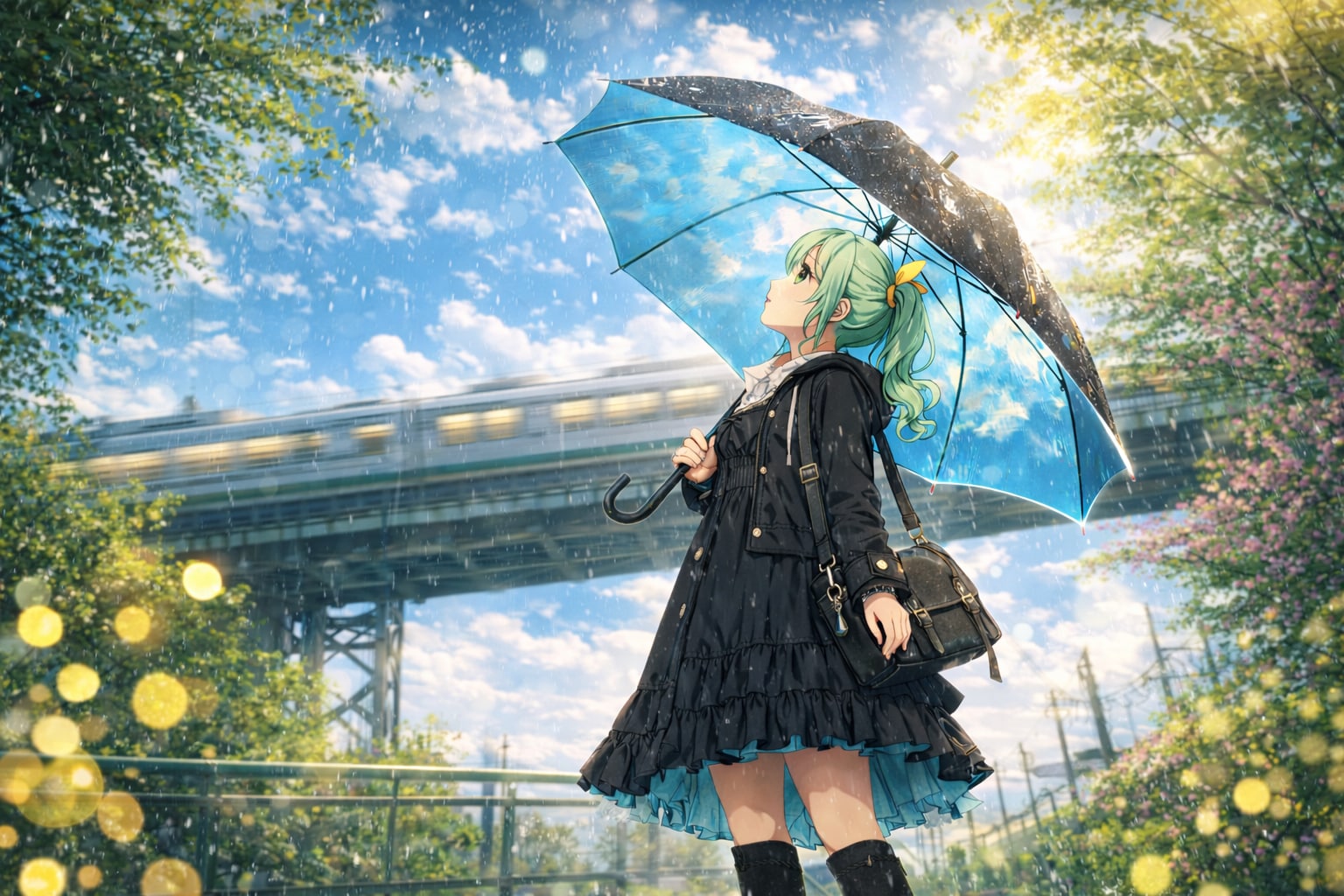 雨上がりの空を、君と見上げて | の人気AIイラスト・グラビア